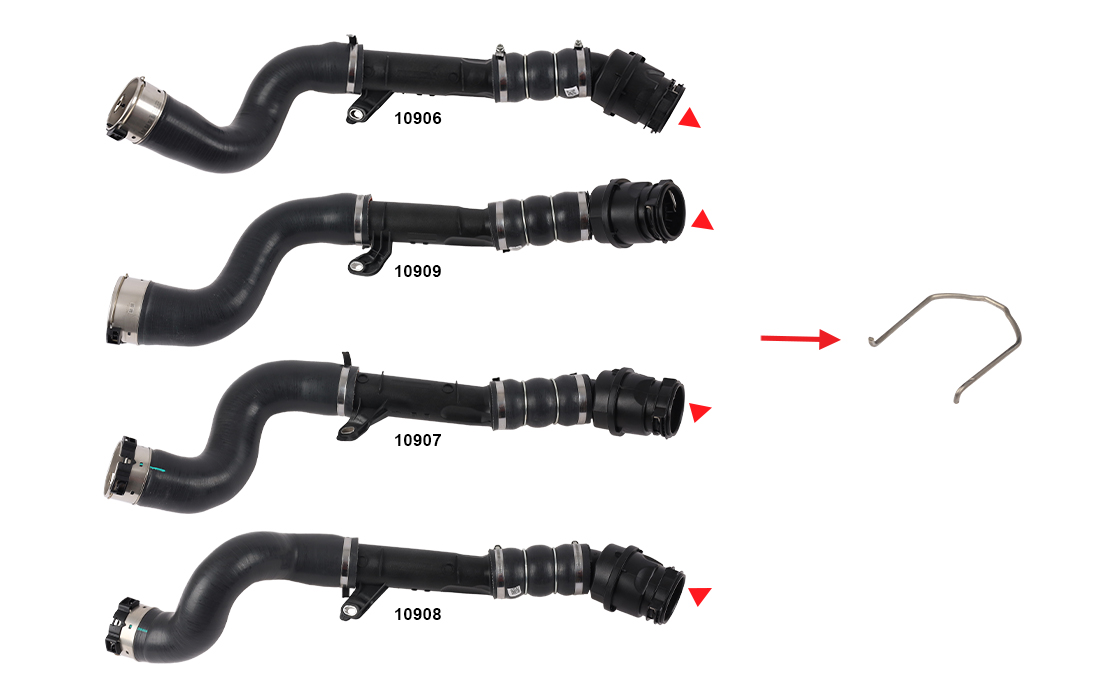 TURBO PIPE CLIPS EXCLUDING PLASTIC PIPE - OEM 144602760R