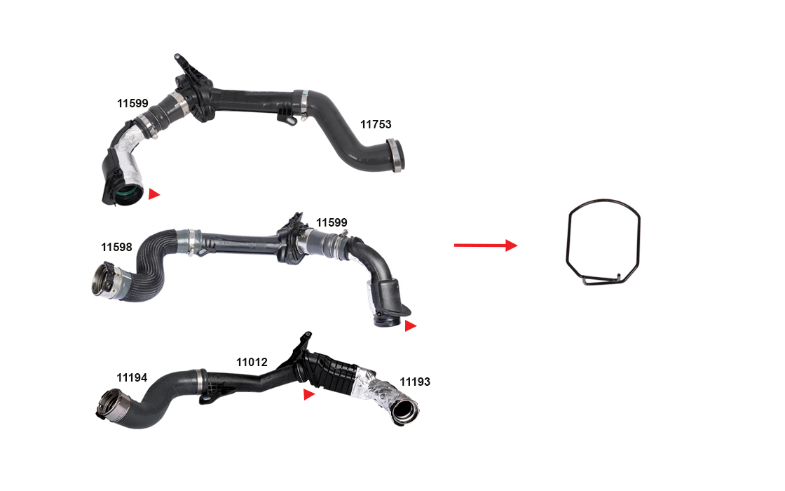 TURBO PIPE CLIPS - OEM 7701071997
