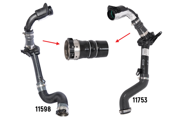 TURBO HOSE EXCLUDING PLASTIC PIPE - OEM 144602487R