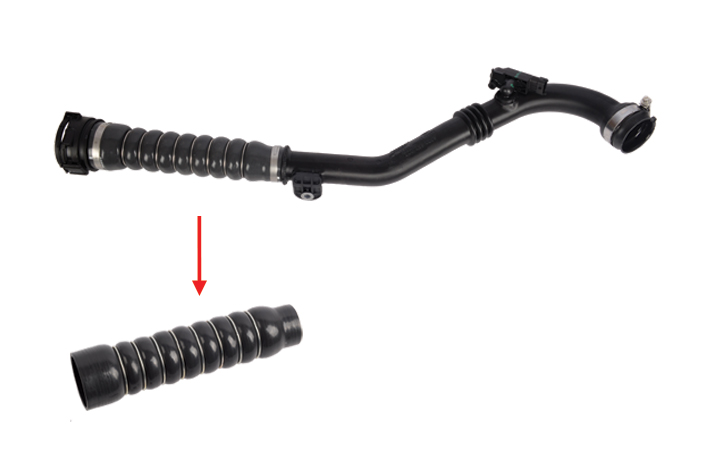 TURBO HOSE EXCLUDING PLASTIC PIPE - OEM 8200852008