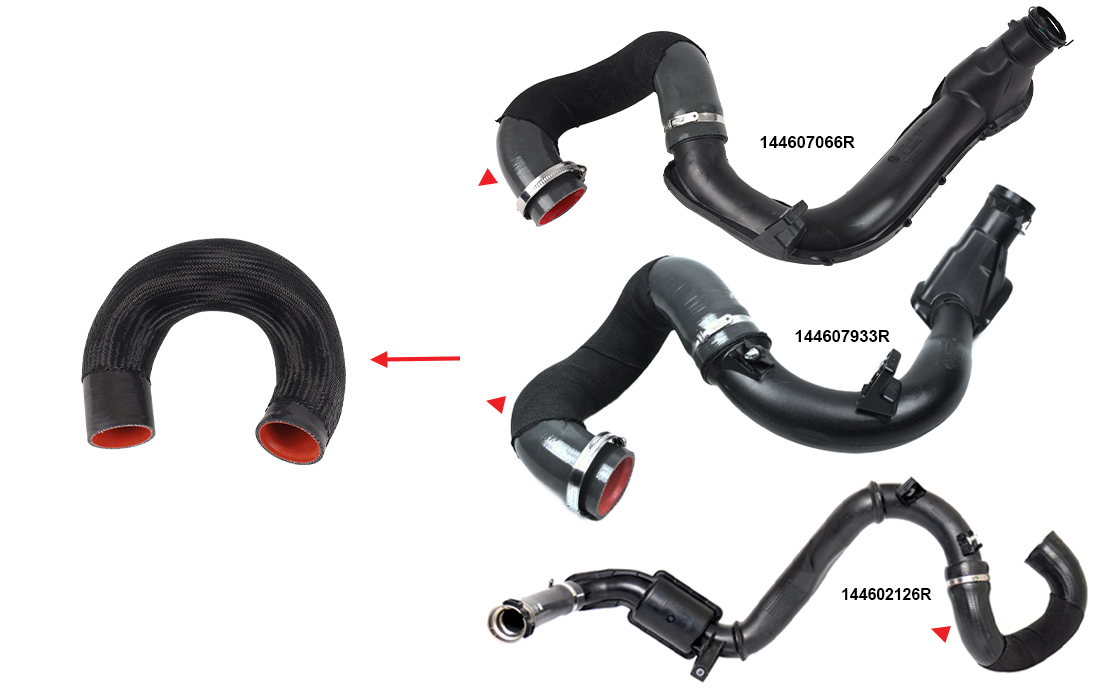 TURBO HOSE EXCLUDING PLASTIC PIPE - OEM 144602126R
