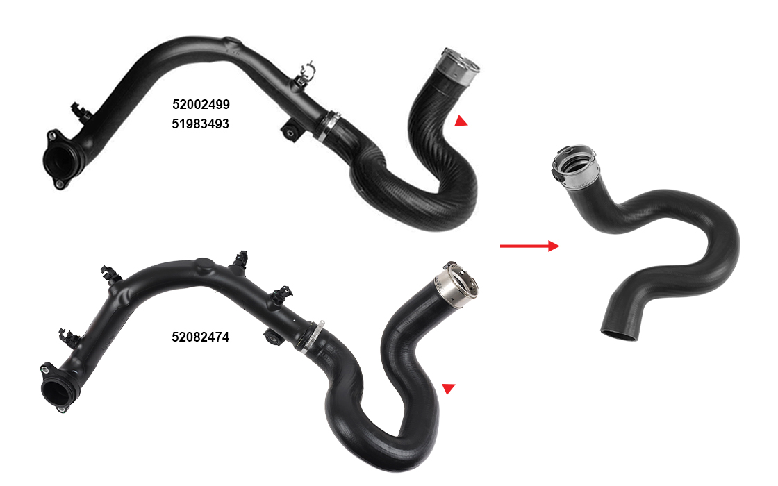 TURBO HOSE EXCLUDING PLASTIC PIPE - OEM 52002499