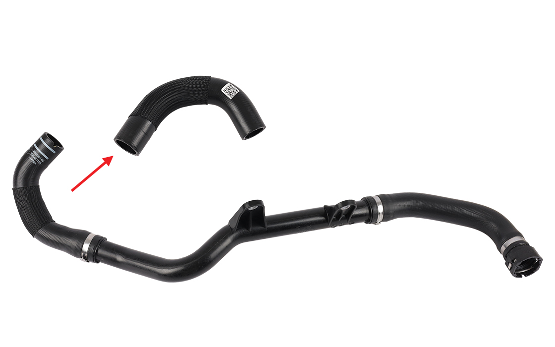 RADIATOR INLET HOSE EXCLUDING PLASTIC PIPE - OEM 1366739080