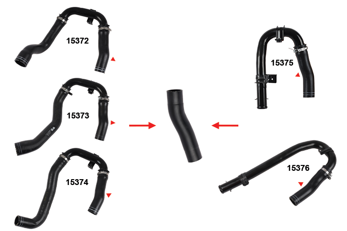 TURBO HOSE EXCLUDING METAL PIPE - OEM 51800396