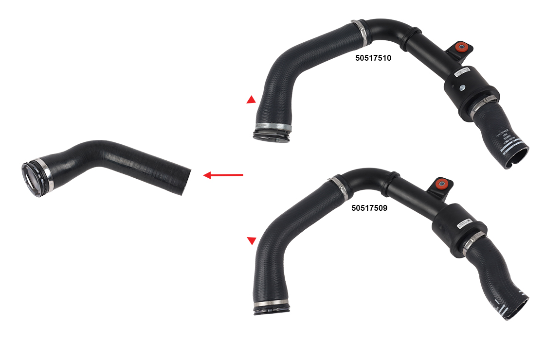 TURBO HOSE EXCLUDING PLASTIC PIPE - OEM 50517510