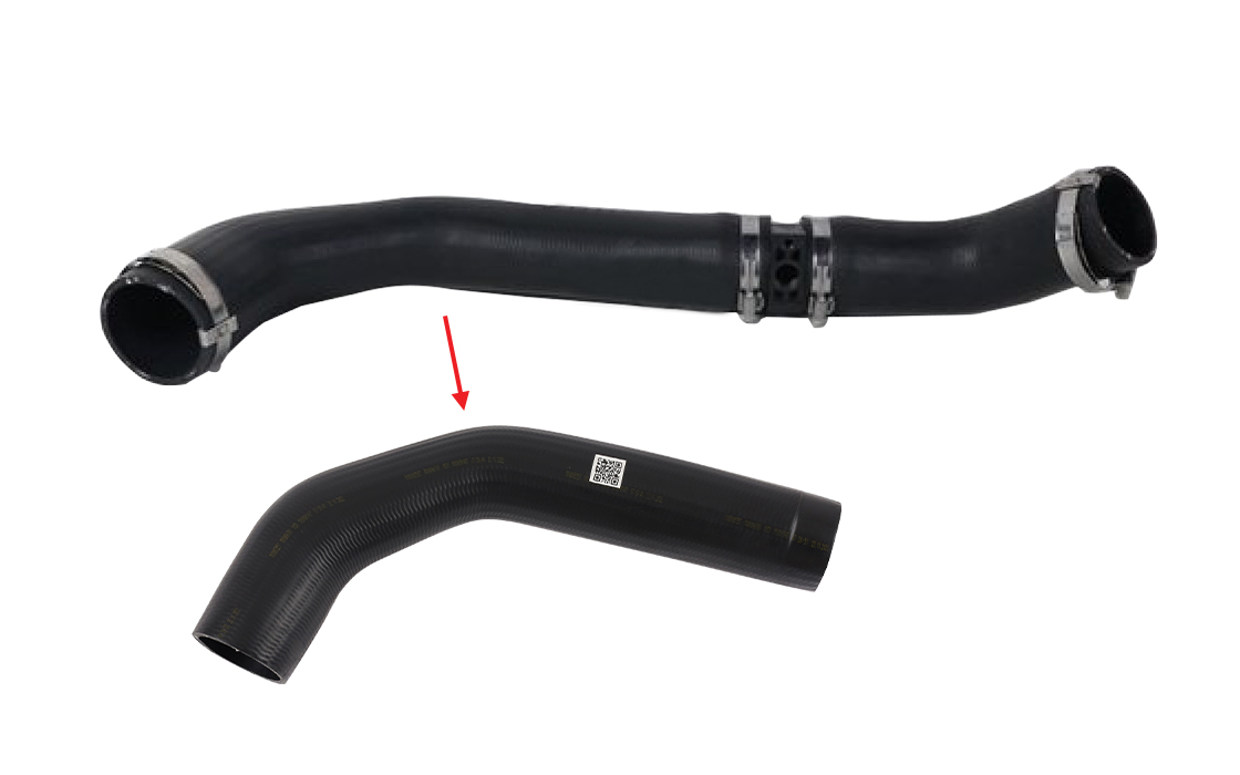 TURBO HOSE EXCLUDING PLASTIC PIPE - OEM 8C116C646DE