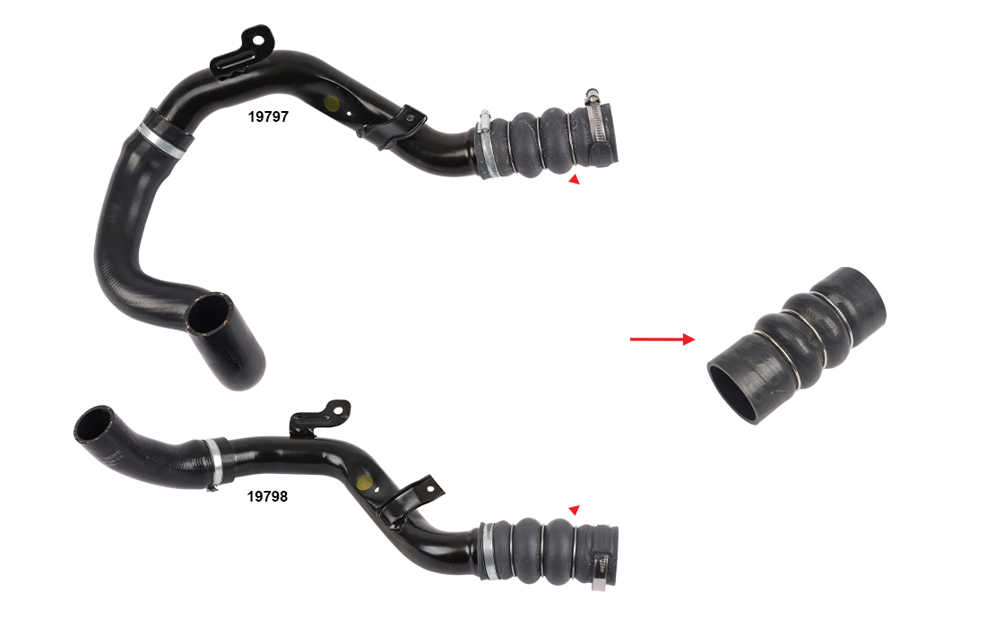 TURBO HOSE EXCLUDING METAL PIPE - OEM 8T166N650AB