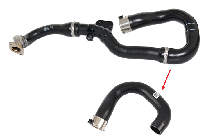 TURBO HOSE EXCLUDING METAL and PLASTIC PIPE - OEM 5860549