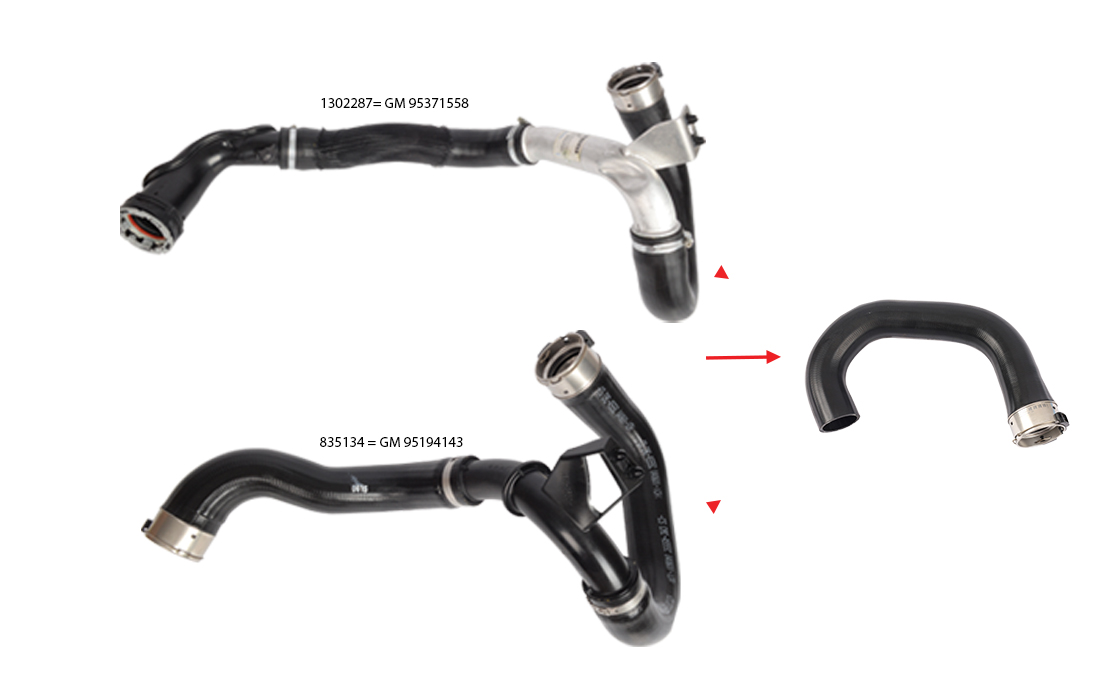 TURBO HOSE EXCLUDING METAL and PLASTIC PIPE - OEM 1302287