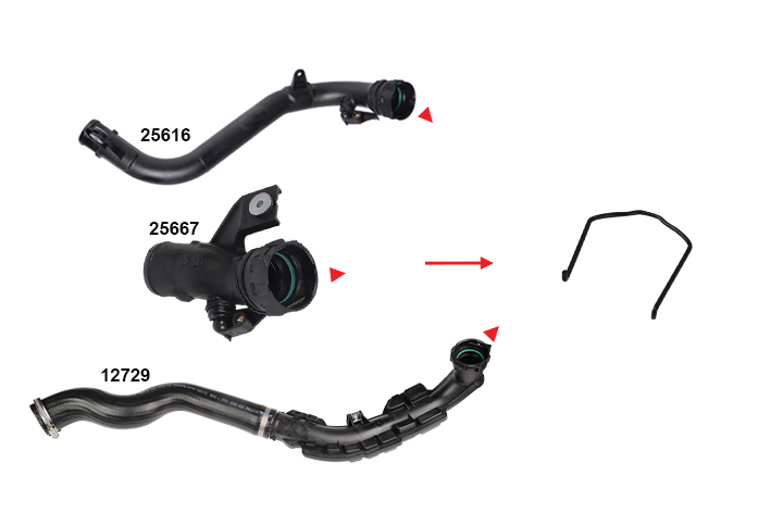 TURBO PIPE CLIPS - OEM 144601FE0C