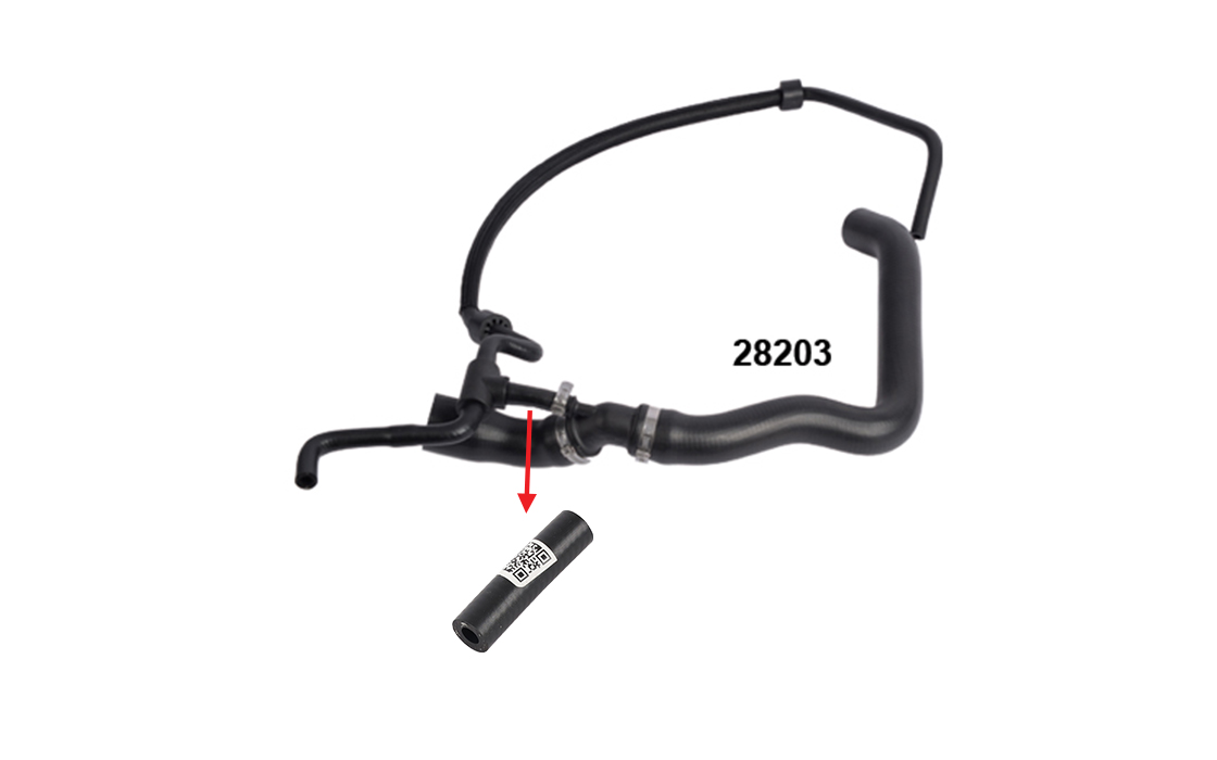 RADIATOR INLET HOSE - OEM 2D0122101A