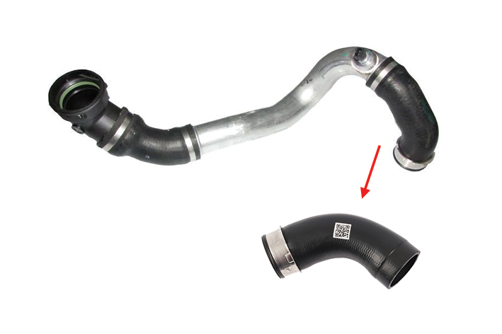 TURBO HOSE EXCLUDING METAL PIPE - OEM 11617799398
