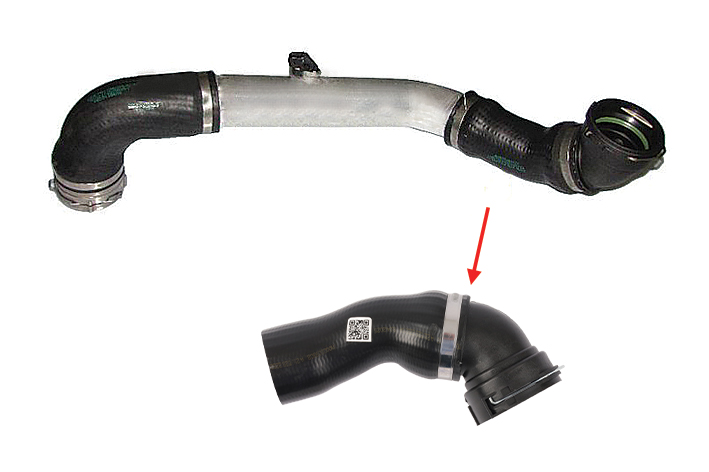 TURBO HOSE EXCLUDING METAL PIPE - OEM 11617799401