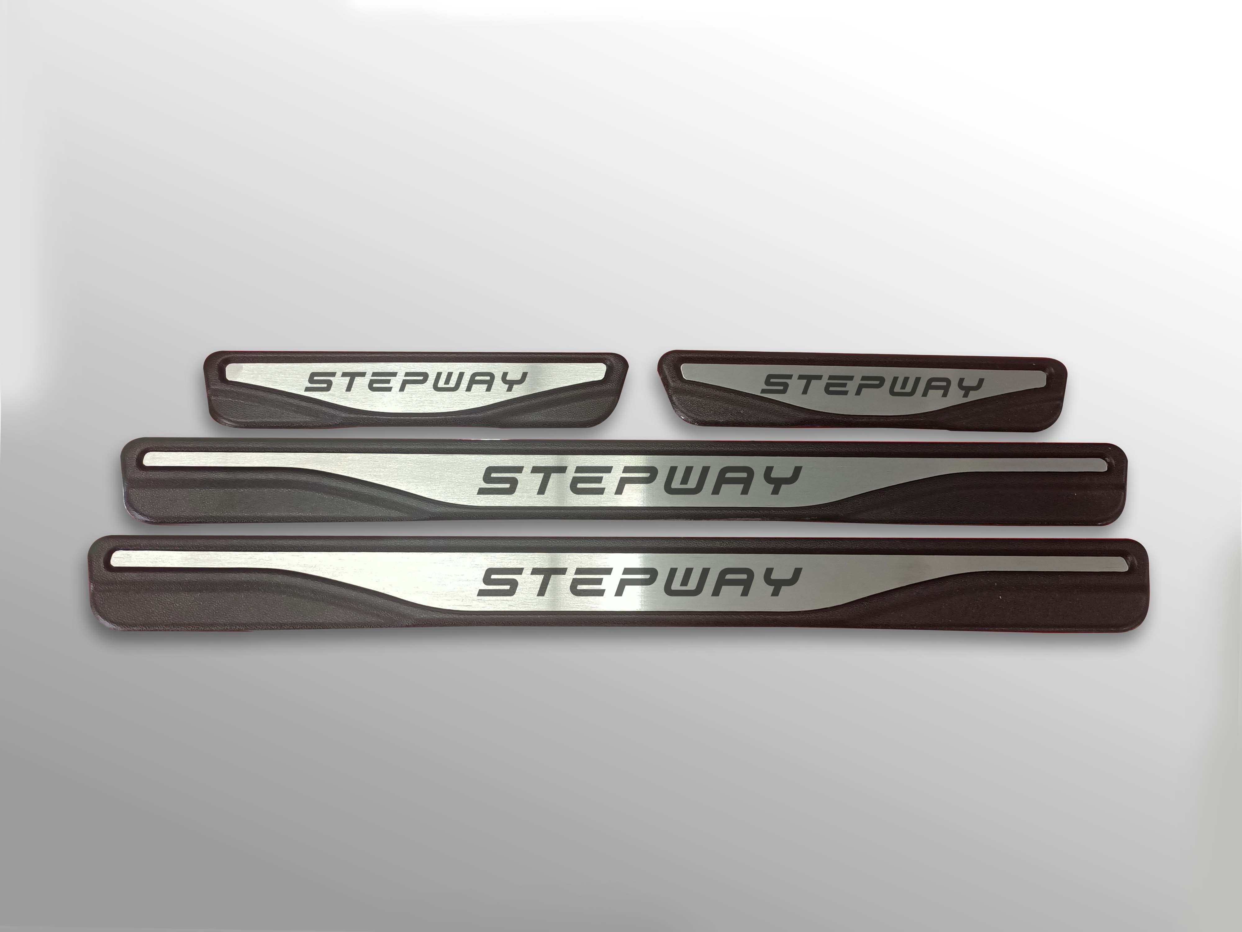 For DACIA STEPWAY Chrome Door Sills 4 Door 4 pcs STAINLESS STEEL