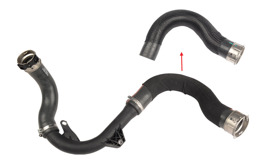 TURBO HOSE EXCLUDING PLASTIC PIPE BIG HOSE SHOWN WITH ARROW - 144601956R - 144600444R - 144601591R - MQ000061