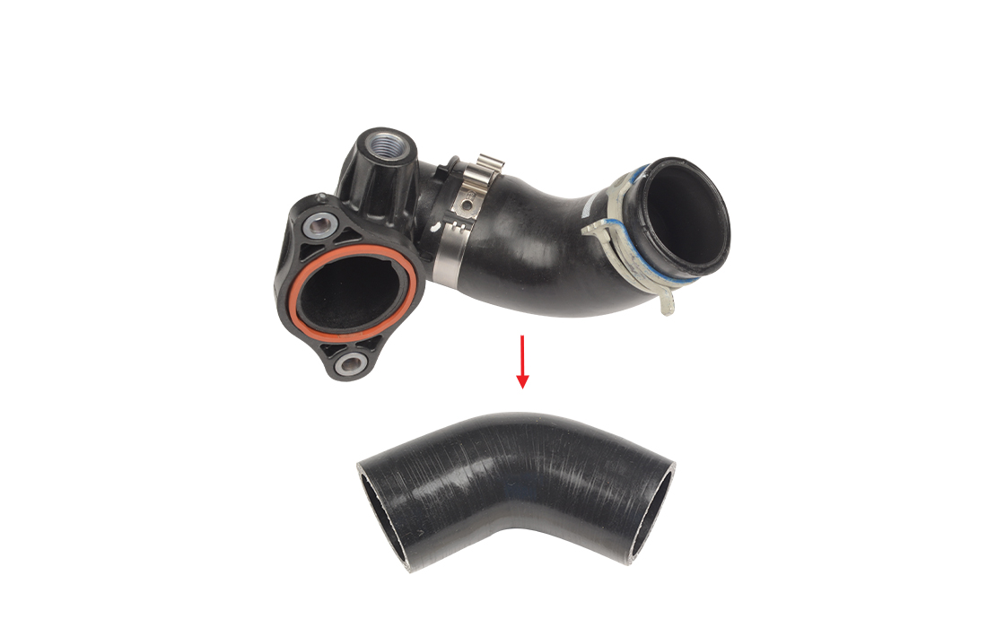 EGR HOSE EXCLUDING PLASTIC PIPE HOSE SHOWN WITH ARROW - 147138070R - 147138491R - 6071400000