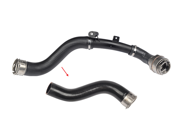 TURBO HOSE EXCLUDING PLASTIC PIPE BIG HOSE SHOWN WITH ARROW - 144609120R - 144603740R - 1446000Q4C - 1446000Q3C