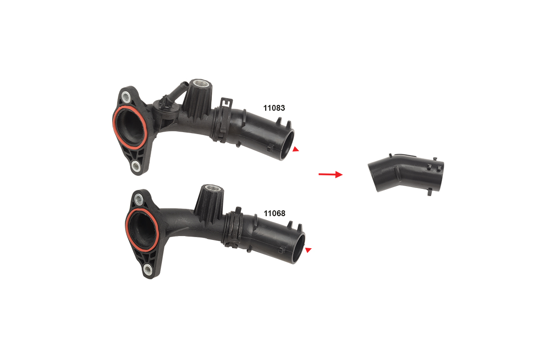 HOSE OF EGR PIPE HOSE SHOWN WITH ARROW - 147137396R - 147139148R - 6081400500 - 1471300Q0K