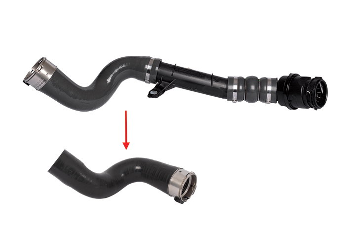 TURBO HOSE EXCLUDING PLASTIC PIPE BIG HOSE SHOWN WITH ARROW - 144602760R - 144600835R - 144606189R - 144601524R