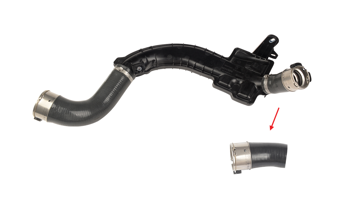 TURBO HOSE EXCLUDING PLASTIC PIPE SMALL HOSE SHOWN WITH ARROW - 144600002R