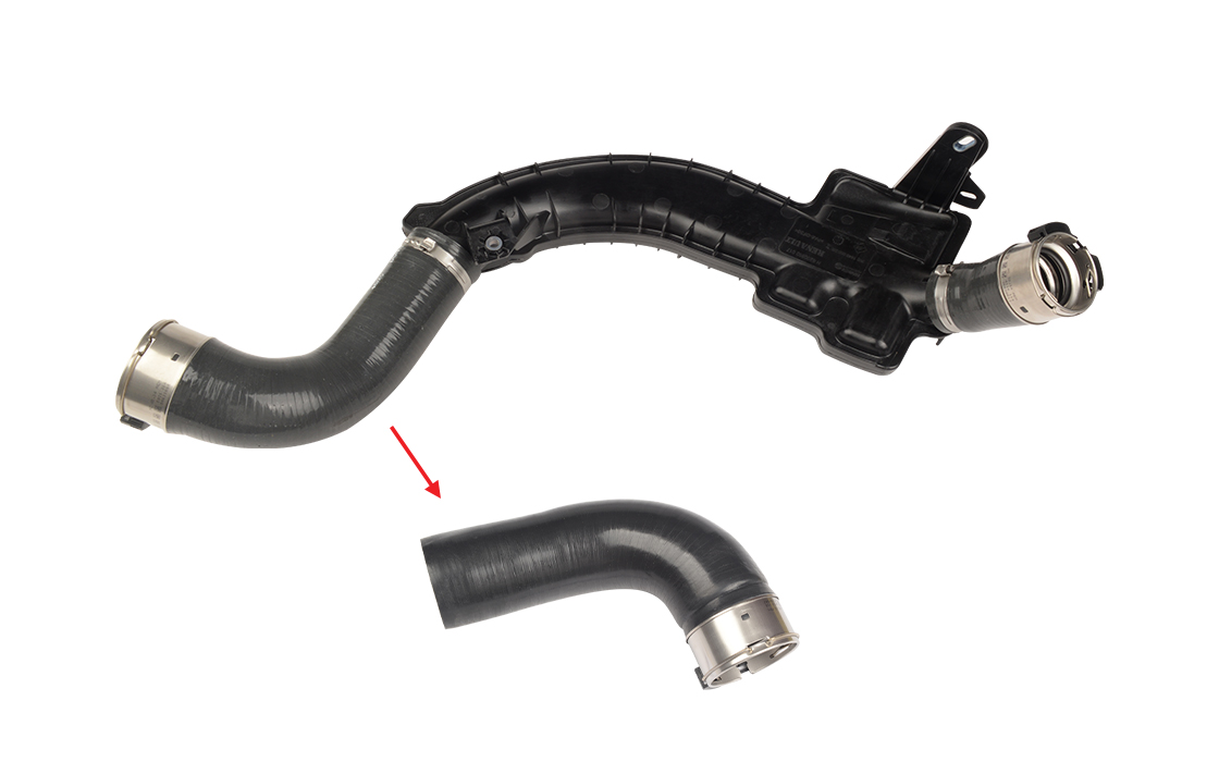 TURBO HOSE EXCLUDING PLASTIC PIPE BIG HOSE SHOWN WITH ARROW - 144600002R