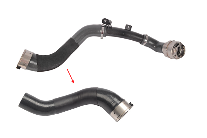 TURBO HOSE EXCLUDING PLASTIC PIPE BIG HOSE SHOWN WITH ARROW - 144602115R - 144600186R - 144609531R