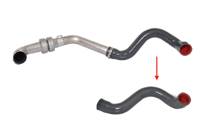 TURBO HOSE EXCLUDING METAL PIPE 3 LAYERS POLYESTER HAS BEEN USED - 8200306925