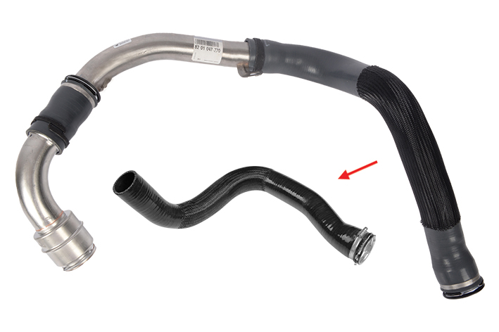 TURBO HOSE EXCLUDING METAL PIPE BIG HOSE SHOWN WITH ARROW - 8201047770