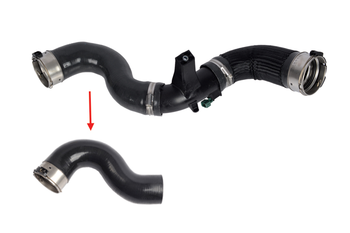 TURBO HOSE EXCLUDING PLASTIC PIPE USED ON REAR WHEEL DRIVE VEHICLES