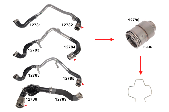 RESONATOR CLIPS - 144607250R - 144603730R - 144603389R - 144604669R - 144602717R - 144605171R - 144606964R - 1446300Q2F - 1446300Q2K - 1446000Q3K - 4423901 - GM - 95519365 - GM - 95524032 - GM - 95529993