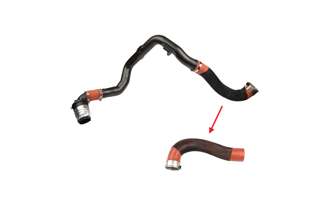 TURBO HOSE EXCLUDING PLASTIC PIPE BIG HOSE SHOWN WITH ARROW - 144601765R - 8200730576 - 4420341 - GM - 93167986 - 4423370 - GM - 95518554 - 1446300Q1J