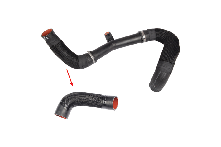 TURBO HOSE EXCLUDING PLASTIC PIPE SMALL HOSE SHOWN WITH ARROW - 1389890080 - 1379412080