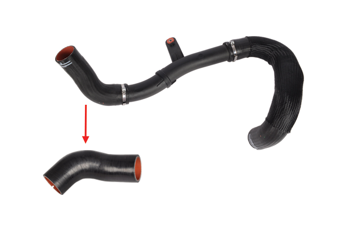 TURBO HOSE EXCLUDING PLASTIC PIPE SMALL HOSE SHOWN WITH ARROW - 1394053080