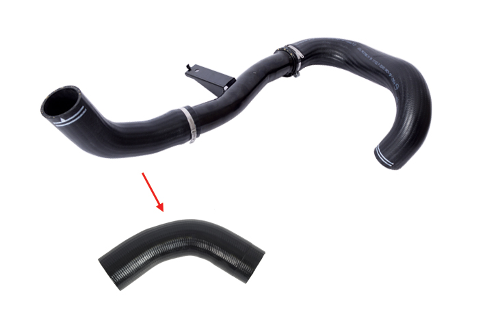 TURBO HOSE EXCLUDING METAL PIPE SMALL HOSE SHOWN WITH ARROW - 1358908080 - 1350784080