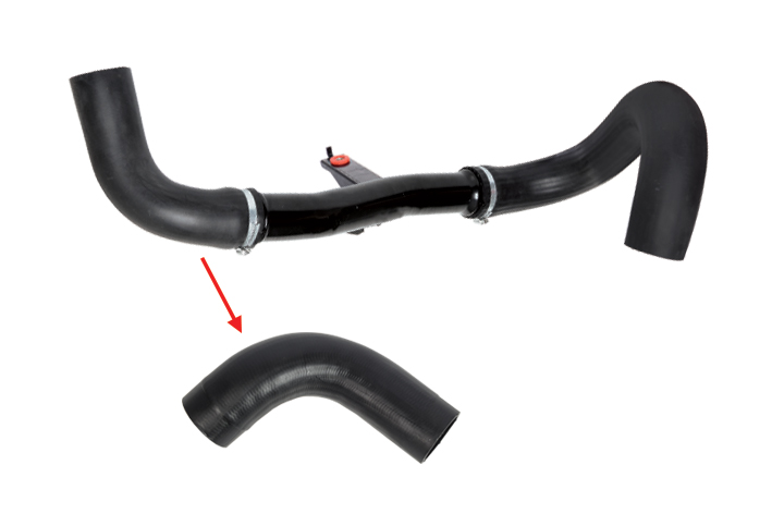 TURBO HOSE EXCLUDING METAL PIPE SMALL HOSE SHOWN WITH ARROW - 1366816080