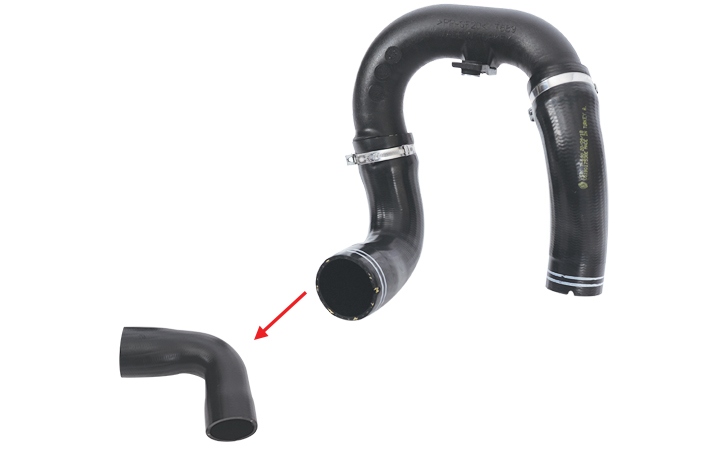 TURBO HOSE EXCLUDING PLASTIC PIPE HOSE SHOWN WITH ARROW - 51901753 - 51832089