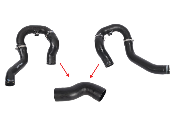 TURBO HOSE EXCLUDING PLASTIC PIPE SMALL HOSE SHOWN WITH ARROW - 51832981 - 51810956 - 51901752