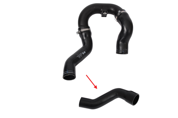 TURBO HOSE EXCLUDING PLASTIC PIPE BIG HOSE SHOWN WITH ARROW - 51832981