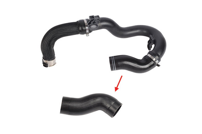 TURBO HOSE EXCLUDING PLASTIC PIPE SMALL HOSE SHOWN WITH ARROW - 52091408 - 52087203