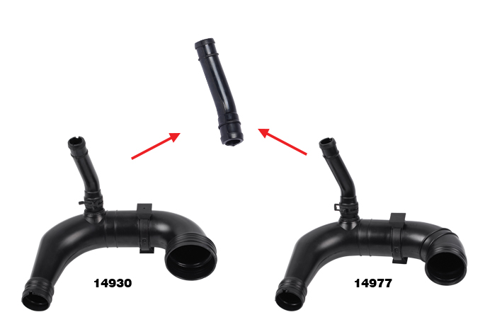 TURBO PIPE HOSE HOSE SHOWN WITH ARROW - 55189122 - 55189127 - 55186444 - 55183266 - 55184941 - 51777766