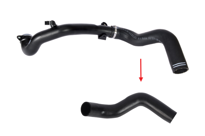 TURBO HOSE EXCLUDING PLASTIC PIPE HOSE SHOWN WITH ARROW - 51816508