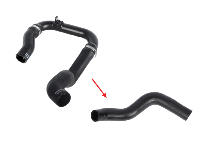 TURBO HOSE EXCLUDING PLASTIC PIPE BIG HOSE SHOWN WITH ARROW - 55703078
