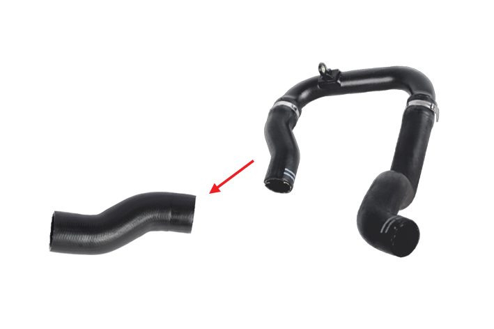 TURBO HOSE EXCLUDING PLASTIC PIPE SMALL HOSE SHOWN WITH ARROW - 55703078