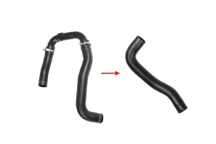 TURBO HOSE EXCLUDING METAL PIPE BIG HOSE SHOWN WITH ARROW - 51805814