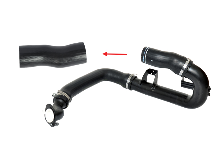 TURBO HOSE EXCLUDING METAL PIPE SMALL HOSE SHOWN WITH ARROW - 51780450