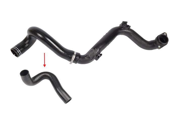 TURBO HOSE EXCLUDING PLASTIC PIPE HOSE SHOWN WITH ARROW - 51998293