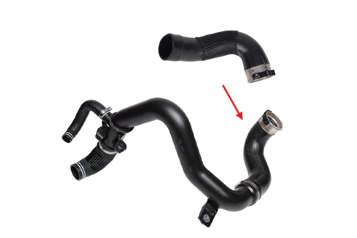 TURBO HOSE EXCLUDING PLASTIC PIPE BIG HOSE SHOWN WITH ARROW - 50517520 - 50517519 - 50521550 - 50530219 - 50521794 - 50521554 - 50530217 - 50521790