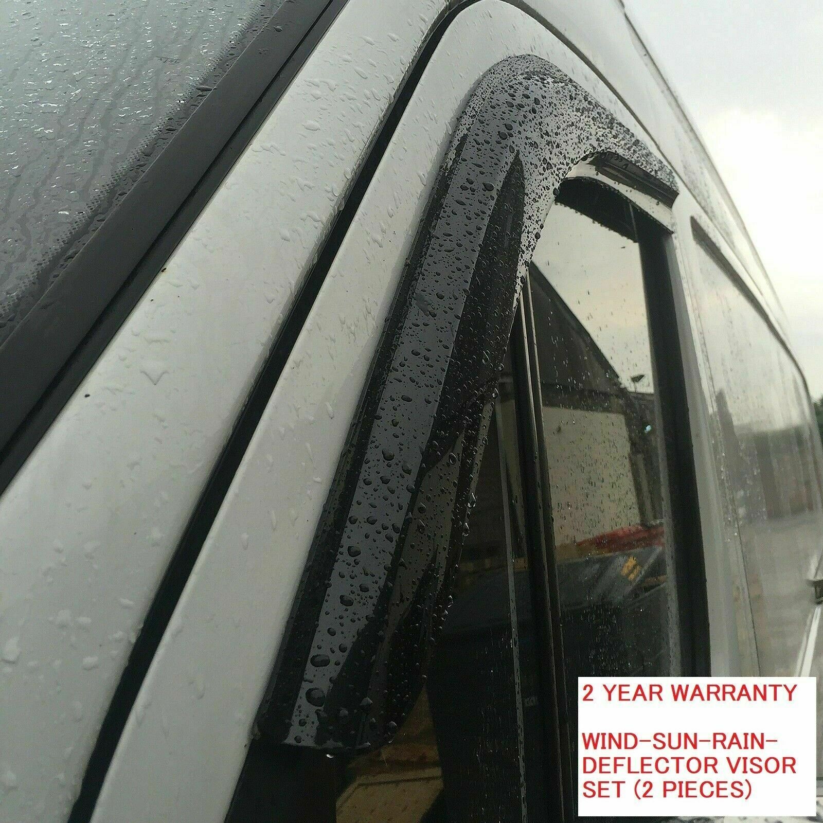 RENAULT TRAFIC IIVIVARO 2003-2014 WIND-SUN-RAIN-DEFLECTORS-VISOR SET 2 PCS