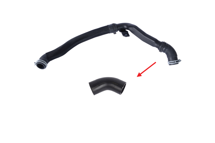 RADIATOR LOWER HOSE EXCLUDING PLASTIC PIPE SMALL HOSE SHOWN WITH ARROW - GK218D033BD - 2327651 - GK218D033BB - 2126997 - GK218D033BC - 2127000 - GK218D033BA - 1935532