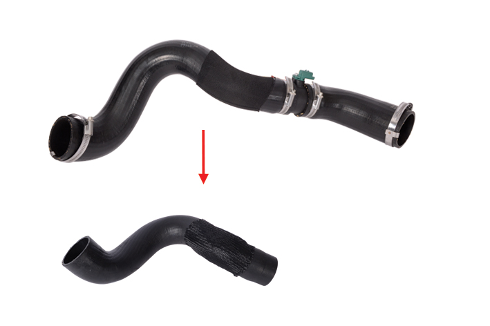 TURBO HOSE EXCLUDING PLASTIC PIPE BIG HOSE SHOWN WITH ARROW - CC116K863DE - 1892430 - CC116K863DA - 1749146 - CC116K863DB - 1749235 - CC116K863DC - 1813834 - CC116K863DD - 1870694 - CC116K863DF - 2042963 - CC116K863DG - 2168125